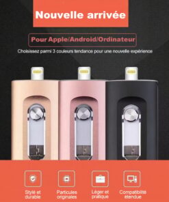 Alternative view of Clé USB 3-en-1 Téléphone – iPhone, Android & PC (Haute Vitesse)