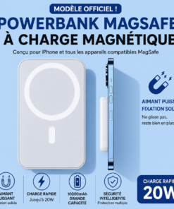 Powerbank Magnétique MagSafe – Charge Rapide