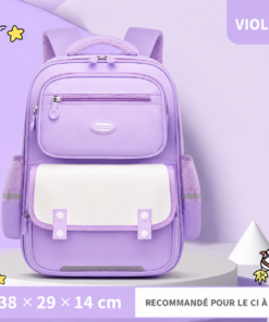 Alternative view of Sac à Dos Scolaire Enfant Ergonomique Grande Capacité | Primaire 6 à 12 Ans